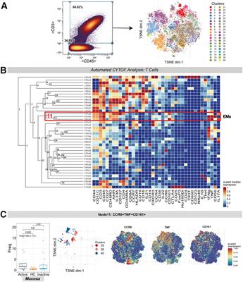 Mass Cytometry and Single-Cell Transcriptome Analyses Reveal the Immune Cell Characteristics of Ulcerative Colitis